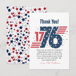 4. Juli 1776 Unabhängigkeitstag Dankeskarte