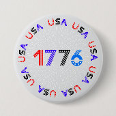 4. Juli 1776 USA Button (Vorderseite)