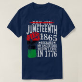 4. Juli 1865, weil meine Vorfahren Geschenk T-Shirt (Design vorne)