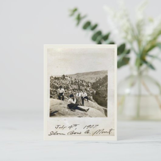 4. Juli 1907 Silver Bow, Montana Postkarte (Stehend Vorderseite)