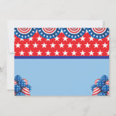 4. Juli 1. Erster Geburtstag Einladung (Rückseite)