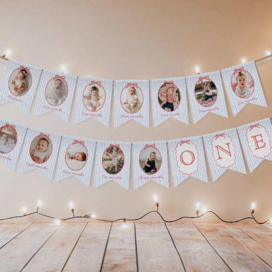 4. Juli 1. Geburtstagsfoto Banner