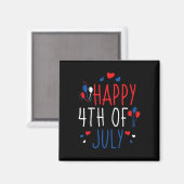 4. Juli 2004. Juli US-amerikanische Flagge Magnet (Vorderseite/Rückseite)