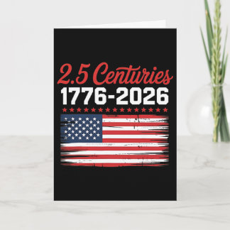 4. Juli 2026 2,5 Jahrhunderte 250 Jahre USA-Flagge Karte