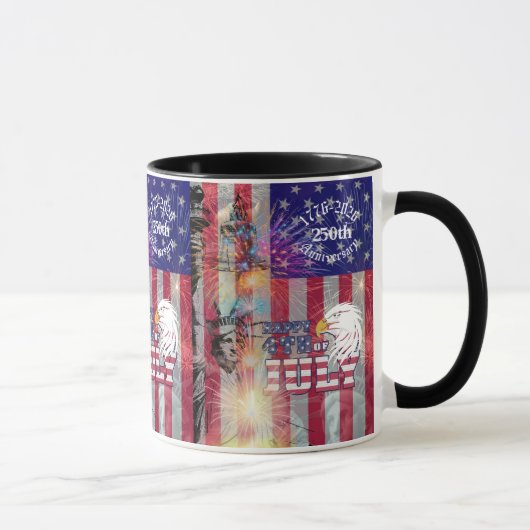 4. Juli 250. Amerika-Jubiläum Tasse (Rechts)