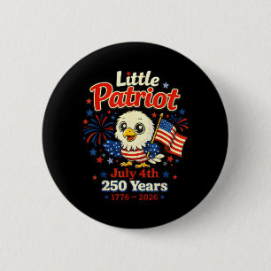 4. Juli 250 Jahre 1776-2026 Süßer Adler Feuerwerk Button
