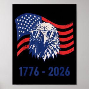 4. Juli 250 Jahre 1776-2026 USA Patriotisch Poster