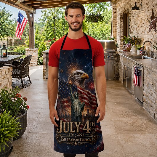 4. Juli 250 Jahre BBQ-Party Schürze