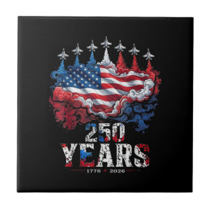 4. Juli 250 Jahre Jubiläum USA-Flagge 1776-20 Fliese