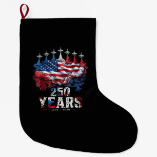 4. Juli 250 Jahre Jubiläum USA-Flagge 1776-20 Großer Weihnachtsstrumpf