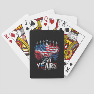 4. Juli 250 Jahre Jubiläum USA-Flagge 1776-20 Spielkarten