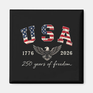 4. Juli 250. Jahrestag USA 250 Jahre Flagge Magnet