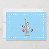 4. Juli 2. Geburtstag Baby Boy Party Einladung (Rückseite)