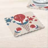 4. Juli 2. Geburtstag Eiscreme Stars Untersetzer (angewinkelt)