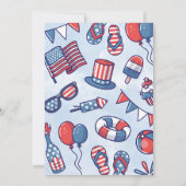 4. Juli 2. Geburtstag Party Einladung (Rückseite)