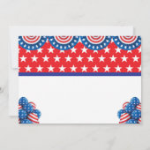 4. Juli 2. Geburtstagseinladung Einladung (Rückseite)