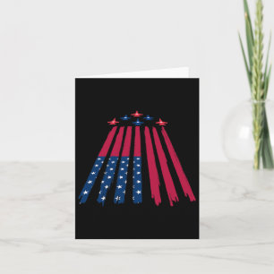4. Juli 4. Unabhängigkeitstag - Amerikanische Fahn Karte