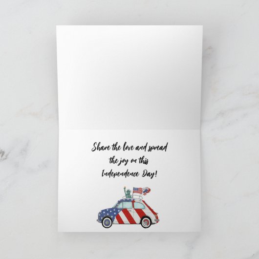 4. Juli 500 Karte (Innenseite)