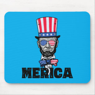 4. Juli Abe Lincoln Amerika Bzr Lustige Kinder Mousepad