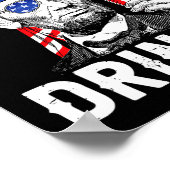 4. Juli Abraham Drinking Merica Abe Lincoln Be Poster (Ecke)