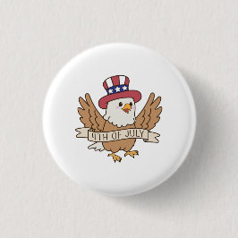 4. Juli Adler Button