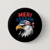 4. Juli Adler Freiheit Patriotisch Button (Vorderseite)