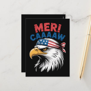4. Juli Adler Freiheit Patriotisch Feiertagspostkarte