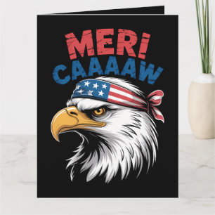 4. Juli Adler Freiheit Patriotisch Karte