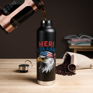 4. Juli Adler Freiheit Patriotisch Trinkflasche