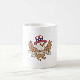 4. Juli Adler Kaffeetasse