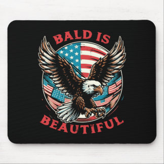 4. Juli Adler Kahl Schön USA Patriot Männer Mousepad