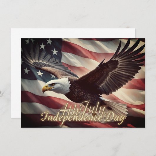 4. Juli Adler mit amerikanischer Flagge (Vorne/Hinten)