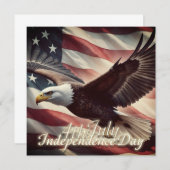 4. Juli Adler mit amerikanischer Flagge (Vorne/Hinten)