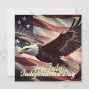 4. Juli Adler mit amerikanischer Flagge