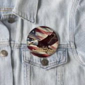 4. Juli Adler mit amerikanischer Flagge Button (Beispiel)