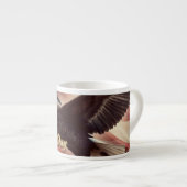 4. Juli Adler mit amerikanischer Flagge Espressotasse (Vorderseite Rechts)