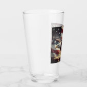 4. Juli Adler mit amerikanischer Flagge Glas (Rechts)
