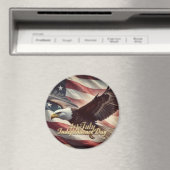 4. Juli Adler mit amerikanischer Flagge Magnet (In Situ (Geschirrspüler))