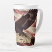 4. Juli Adler mit amerikanischer Flagge Milchtasse (Rechte Ecke)