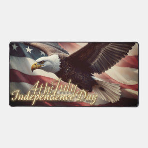 4. Juli Adler mit amerikanischer Flagge Schreibtischunterlage