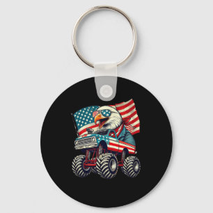 4. Juli Adler Monster LKW American Flag USA Schlüsselanhänger
