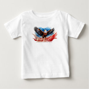 4. Juli-Adler – Patriotisches Kunstdesign Baby T-shirt