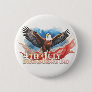 4. Juli-Adler – Patriotisches Kunstdesign Button
