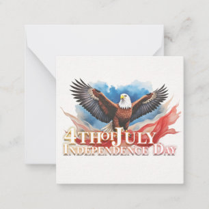 4. Juli-Adler – Patriotisches Kunstdesign Mitteilungskarte