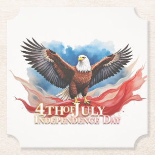 4. Juli-Adler – Patriotisches Kunstdesign Untersetzer