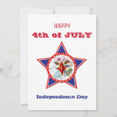 4. Juli Adler, Red, White & Blue GRILLEN Party Einladung (Rückseite)