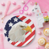 4. Juli Adler und Flaggen Party Papier Teller (Party)