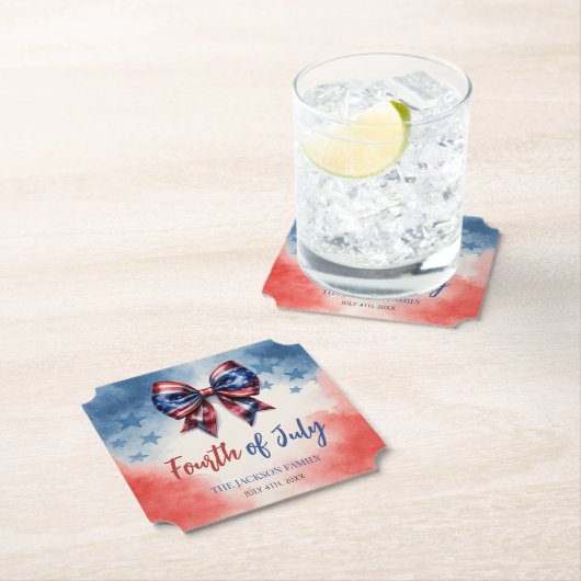 4. Juli America Day Patriotic Untersetzer (Vor Ort)