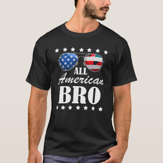 4. Juli America Independence Day Patriot USA Mens T-Shirt (Vorderseite)