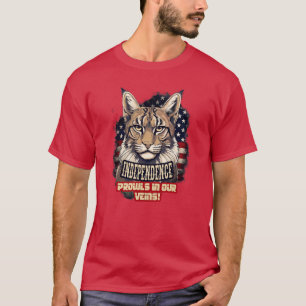 4. Juli American Bobcat Independence Prowls in T-Shirt